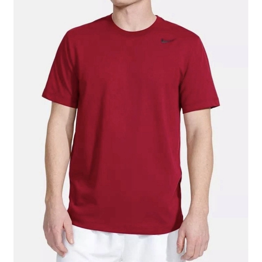 Nike Men's XXL Team Red Dri Fit Training Ribbed Neck Short Sleeves Oversized